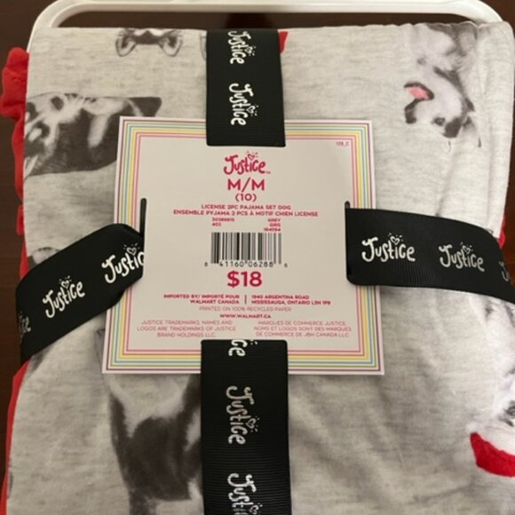 Justice Girls' Velour Fleece Pajamas 2-Piece Set - Picture 3 of 5